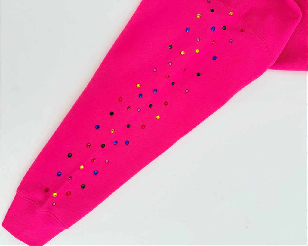 TrappStar Rhinestone Hoodie - Pink