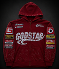 GODSTAR Racing Hoodie - Racing Red