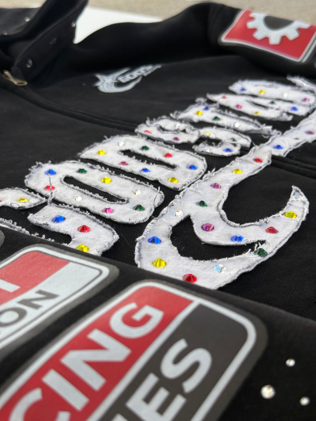 GODSTAR Racing Hoodie - Burn Out Black