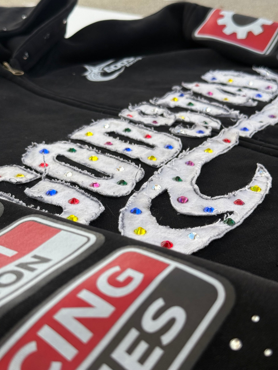 GODSTAR Racing Hoodie - Burn Out Black