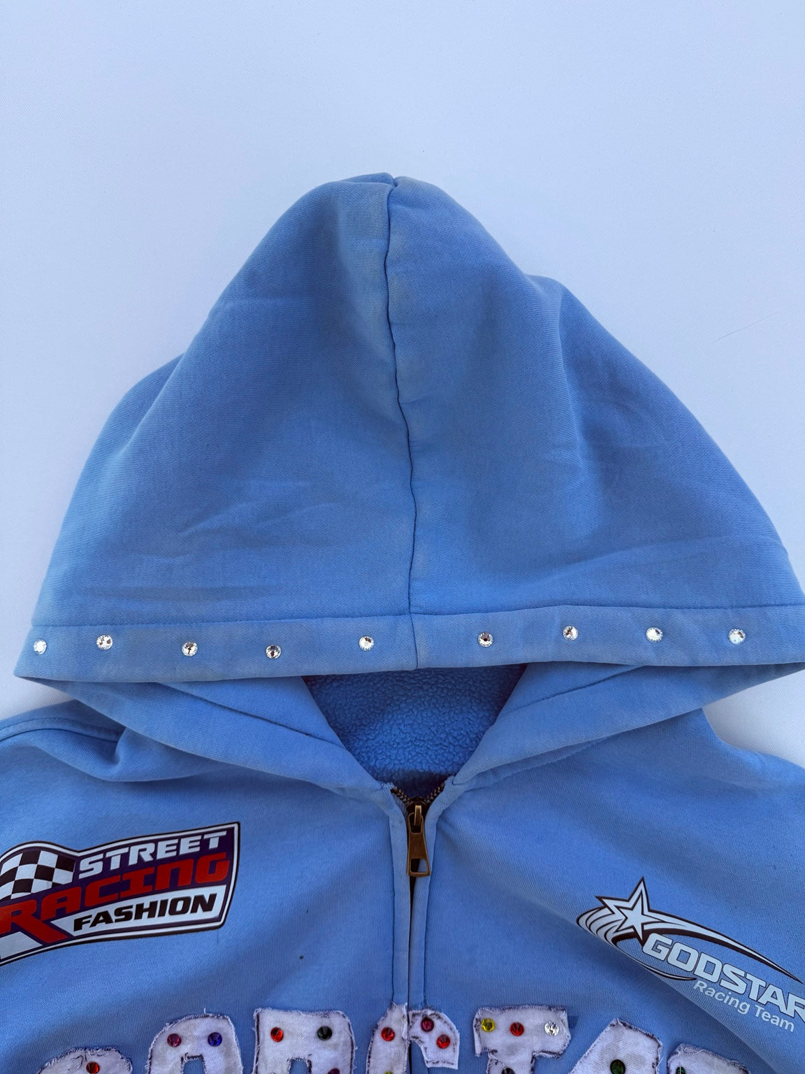 GODSTAR Racing Hoodie - Sky Blue