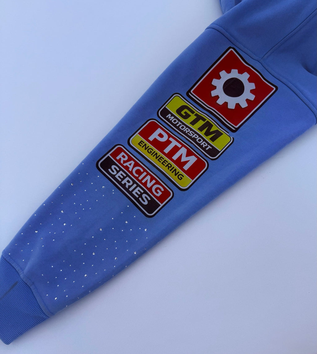 GODSTAR Racing Hoodie - Sky Blue