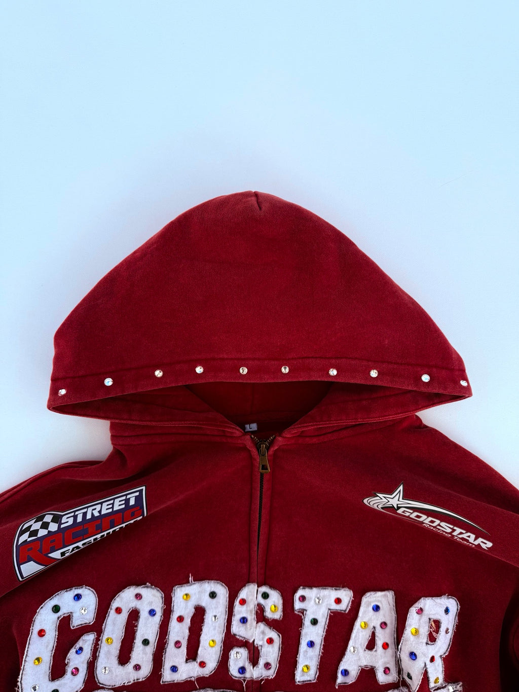 GODSTAR Racing Hoodie - Racing Red