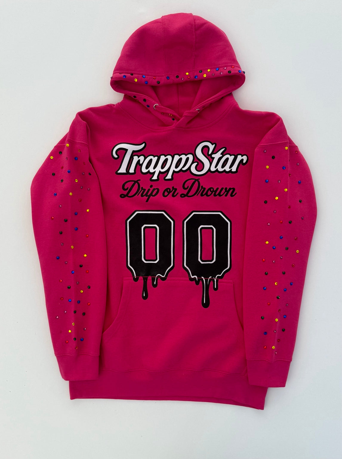 TrappStar Rhinestone Hoodie - Pink
