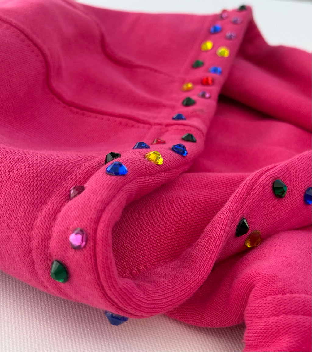 TrappStar Rhinestone Hoodie - Pink
