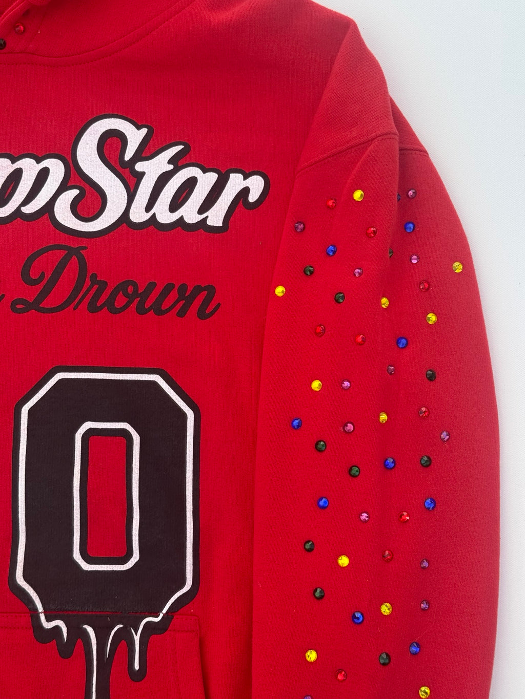 TrappStar Rhinestone Hoodie - Red