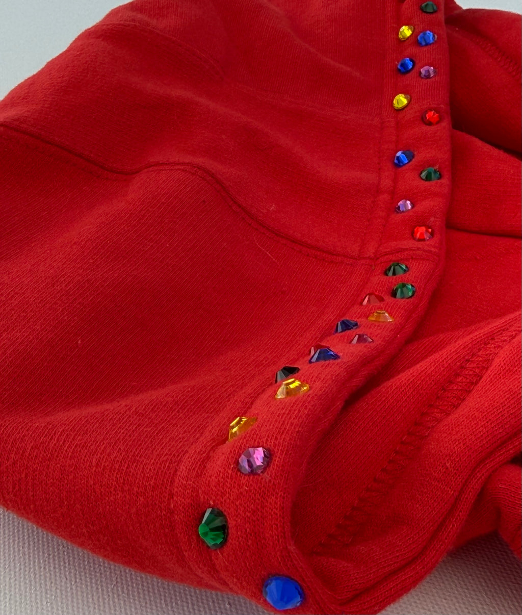 TrappStar Rhinestone Hoodie - Red